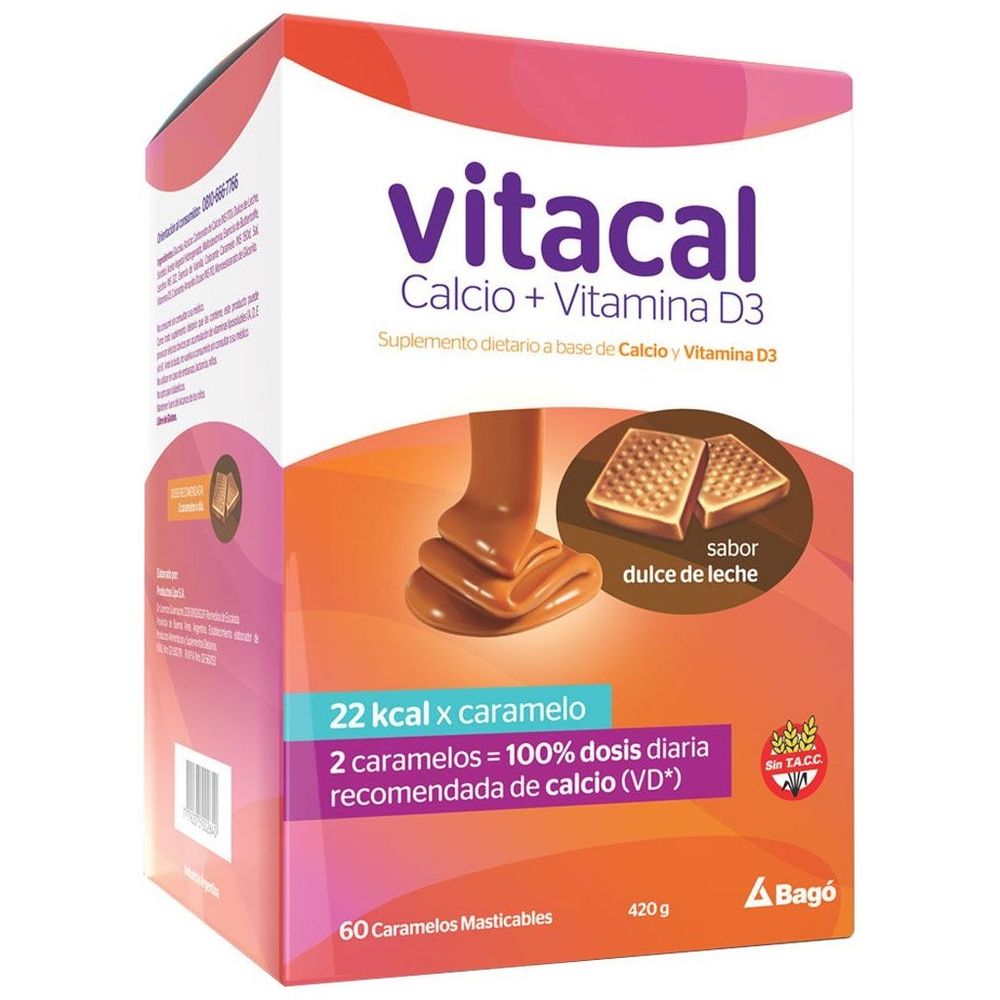 Bagó En Farmaplus Vitacal Calcio Vitamina D3 X 60 Comp Mast Huesos Fuertes Pedidosfarma 6599