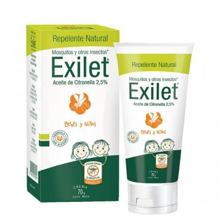 Crema Repelente De Insectos Natural Exilet 70 Grs