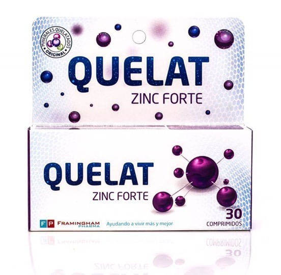 Quelat Zinc Forte Zinc Quelato 30 Comprimidos