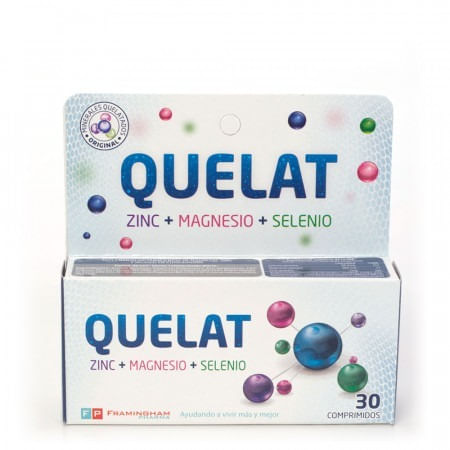 Quelat Zinc + Magnesio + Selenio Suplemento x 30 Comp