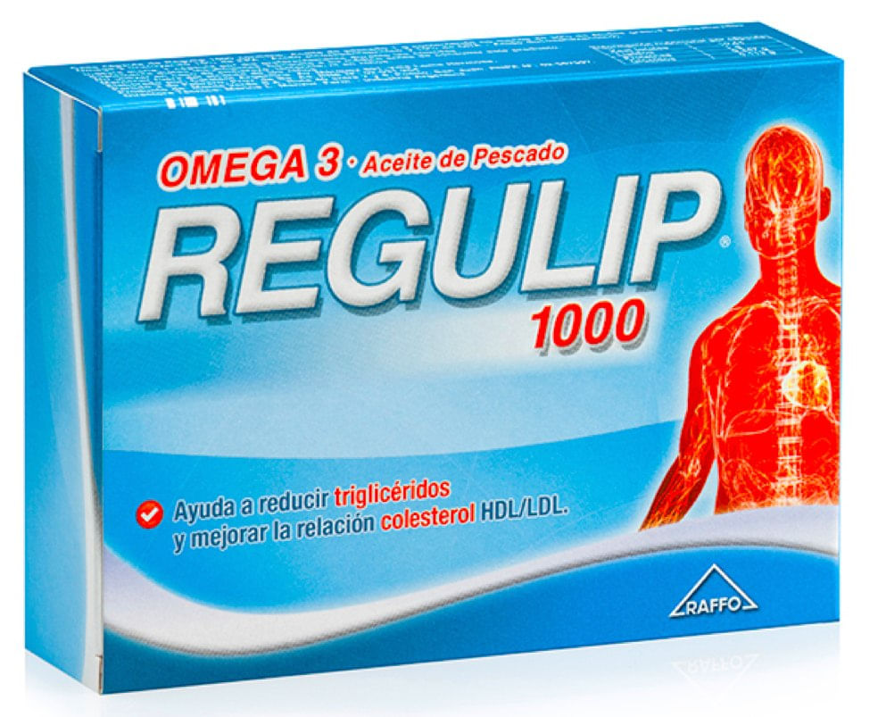 Regulip 1000 Omega 3 Aceite de Pescado x 20 Cápsulas