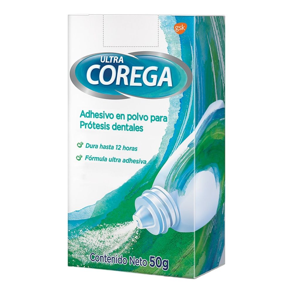 Corega En Pedidosfarma Ultra Corega Polvo Adhesivo Para Protesis Dental 50 Gramos Pedidosfarma