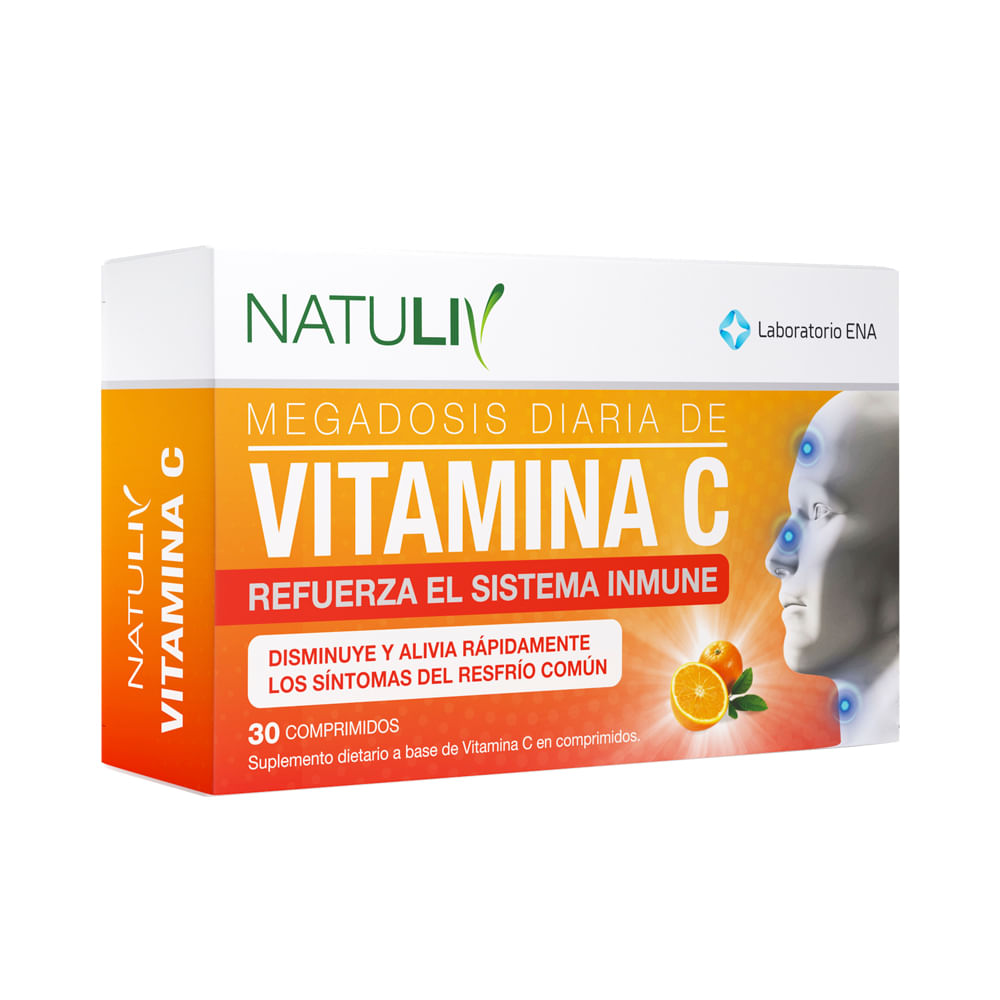 Natuliv Vitamina C Suplemento Inmunológico x 30 Comp