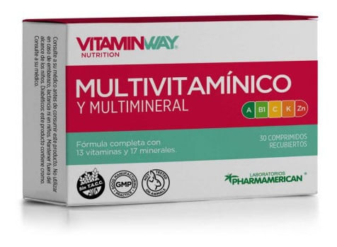 Vitamin Way Multivitamínico y Multimineral 30 Comp