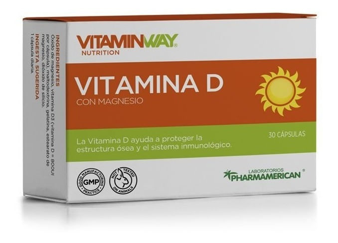 Vitamin Way Vitamina D3 Nutricional x 30 Cápsulas