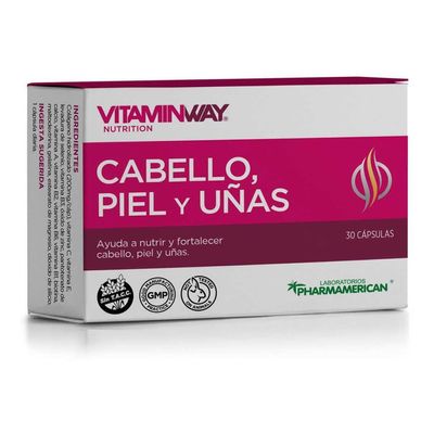Vitaminway-Cabello-Piel-Y-Uñas--30-Capsulas-Blister-en-Pedidosfarma