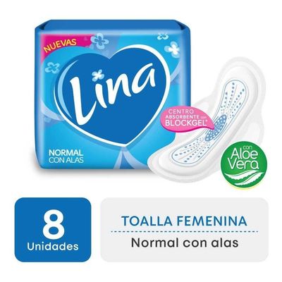 Lina-Normal-Toalla-Femenina-Con-Alas-8-Unidades-en-Pedidosfarma