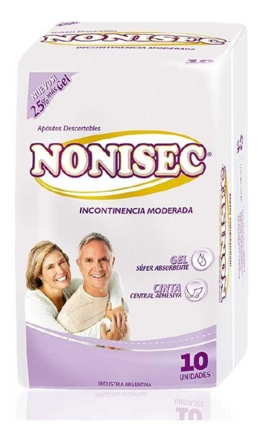 Nonisec Apósitos Incontinencia Moderada Para Adultos 10 U