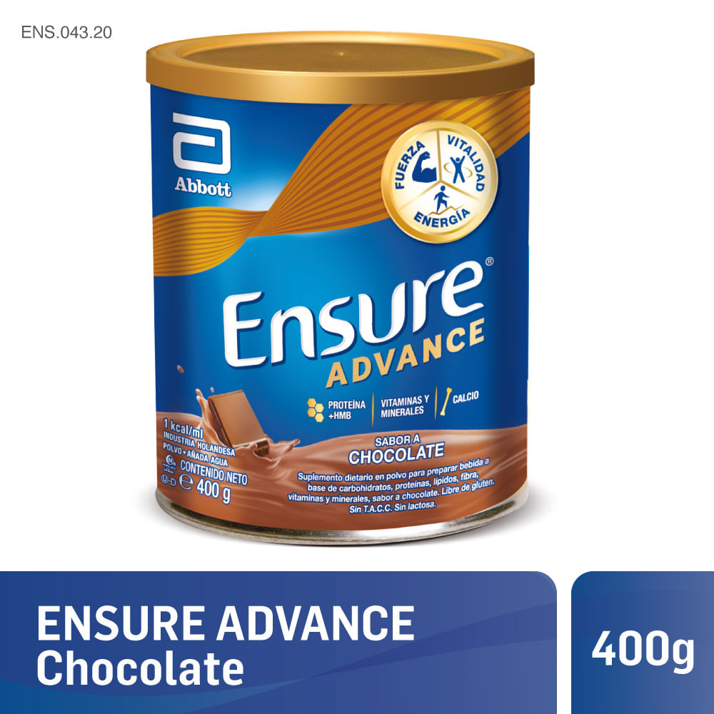 Ensure Advance Suplemento Polvo Chocolate 400g x 1 Ud