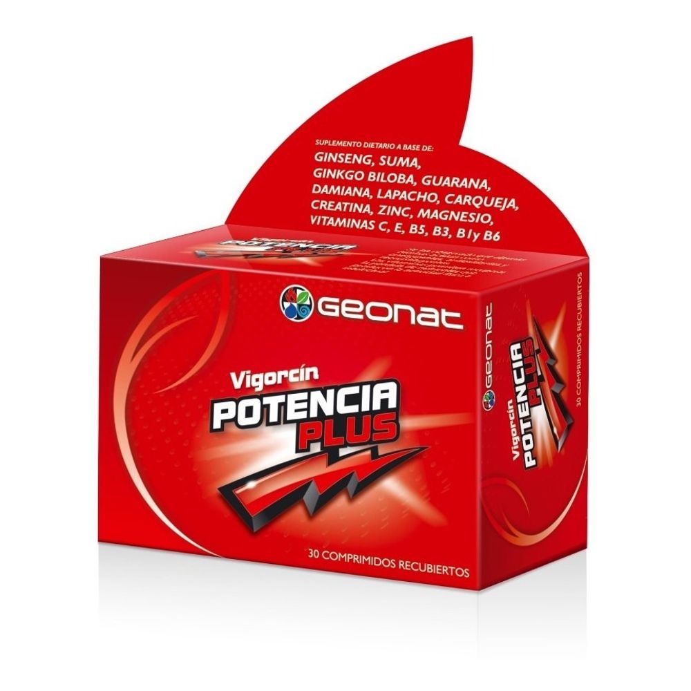 Geonat Vigorcín Potencia Plus Energizante 30 Comprimidos - pedidosfarma