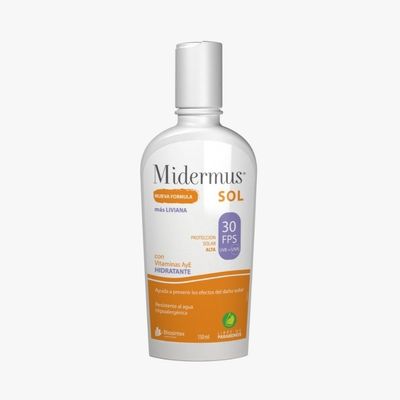 Midermus-Protector-Solar-Con-Vitamina-A-Y-E-Fps30-150ml-en-Pedidosfarma