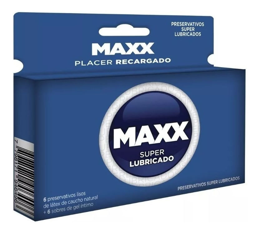 Maxx Super Lubricado Preservativos 6 Unidades