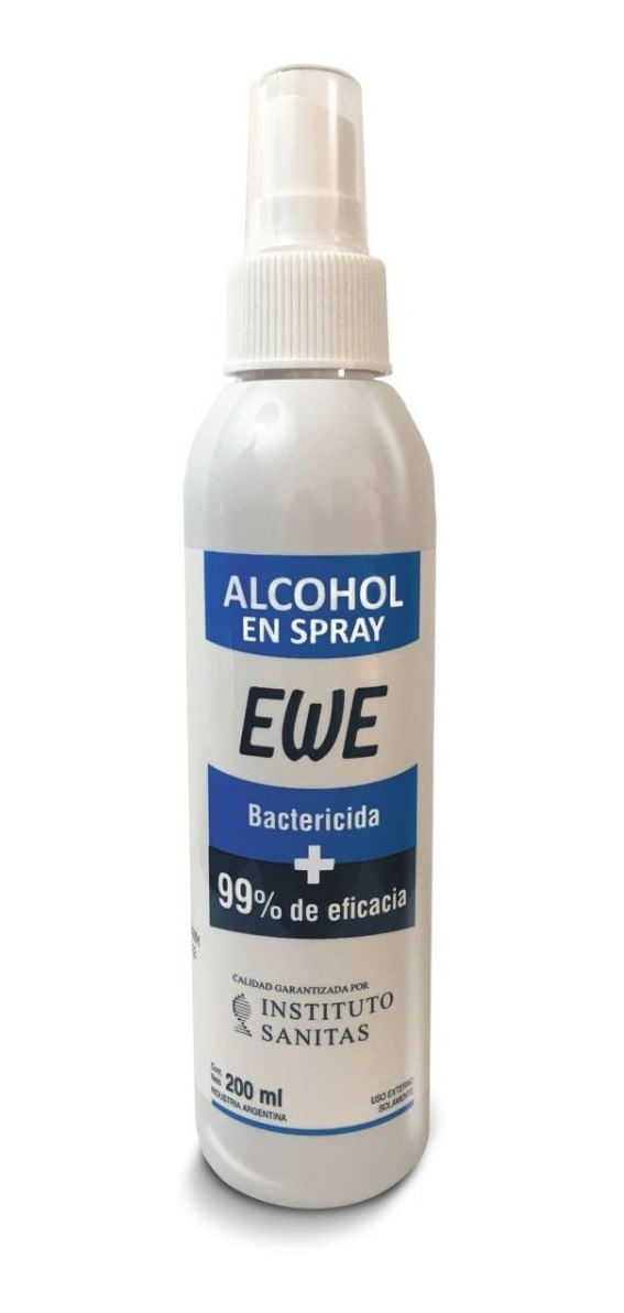 Ewe Alcohol 70% En Spray Bactericida 200ml