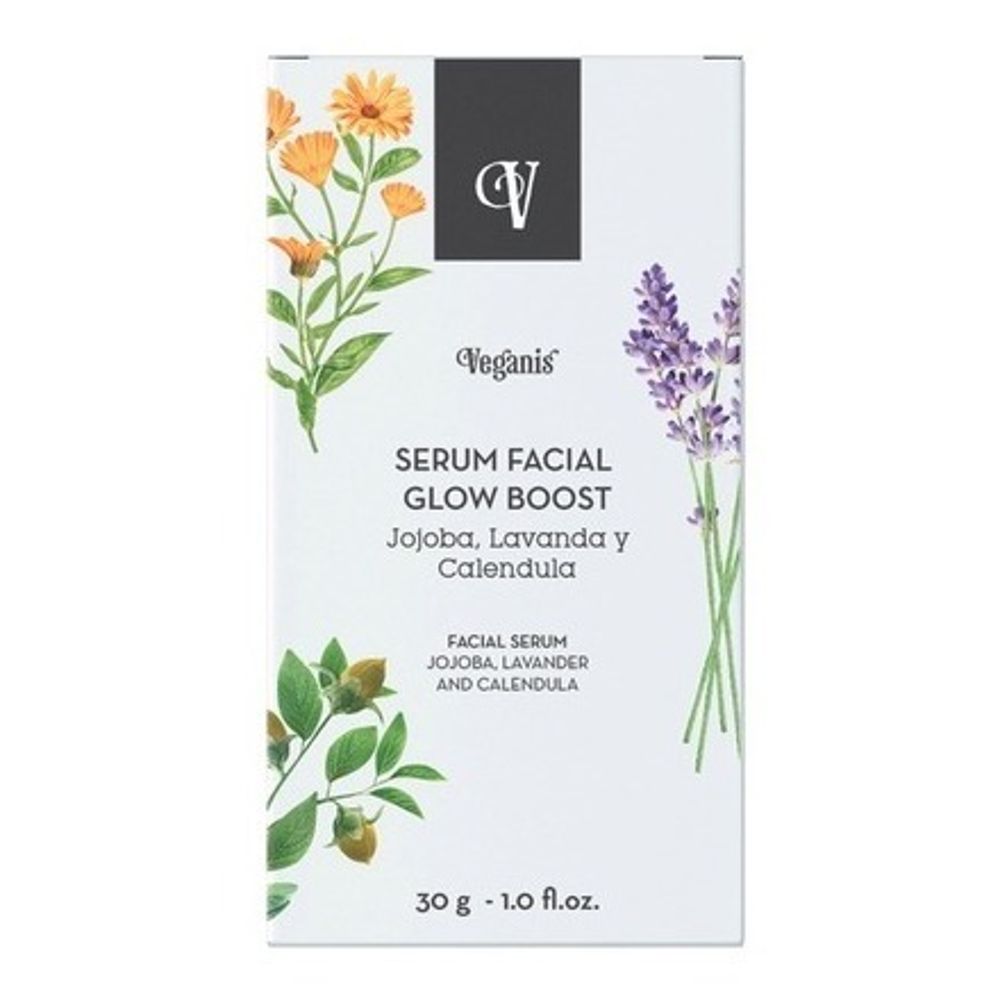 Veganis Serum Facial Jojoba Almendra Vite Ac Hialurónico 30g En
