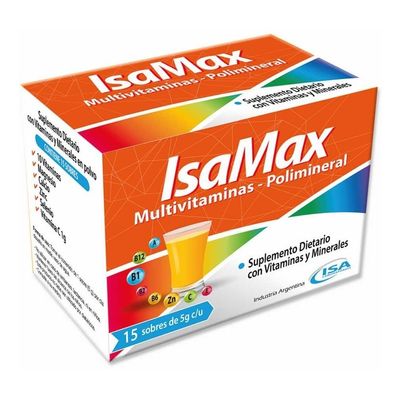 Isamax-Suplemento-Multivitaminas-Polimineral-15-Sobres-en-FarmaPlus