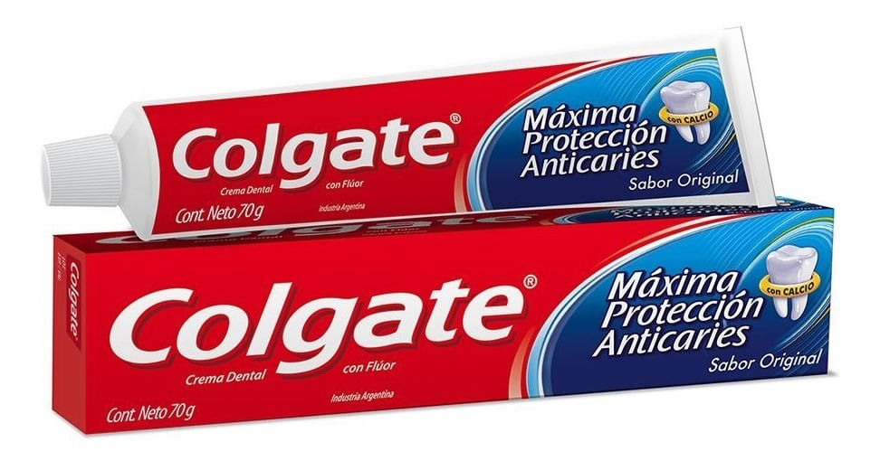 Colgate Máxima Protección Con Calcio Crema Dental 70g