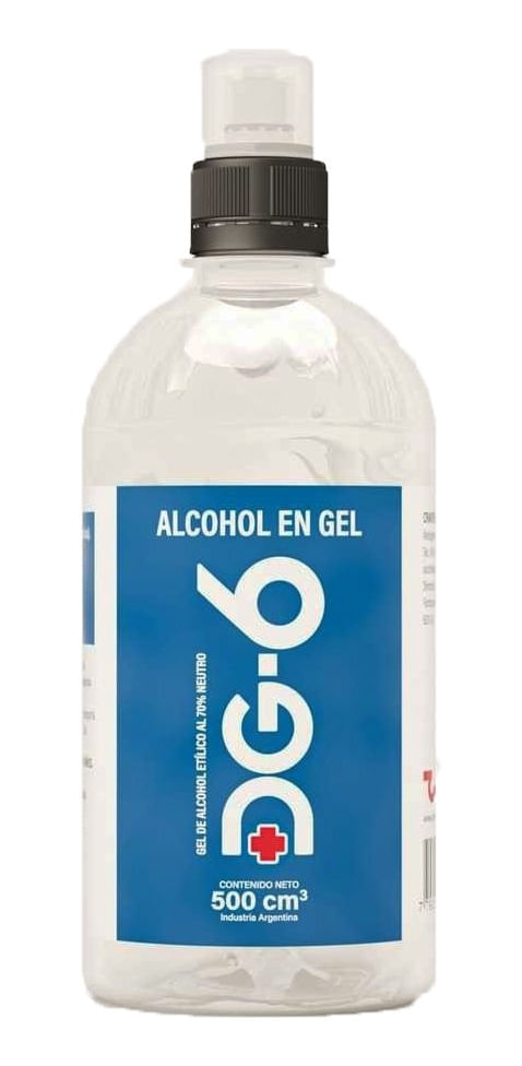 Dg6 Alcohol En Gel Con Alcohol Etílico Al 70% 500ml