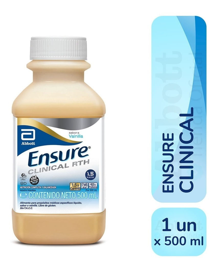 Ensure Clinical Rth Vainilla Líquido 500ml x 1 Unidad