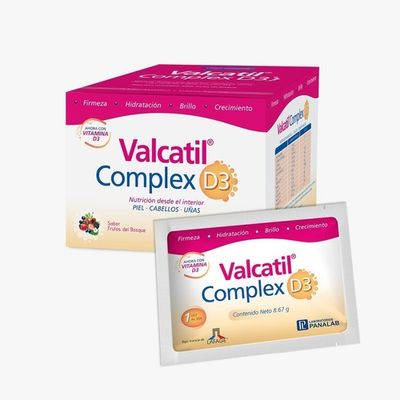 Valcatil-Complex-D3-Nutricion-Piel-Cabellos-Uñas-X15-Sobres-en-FarmaPlus