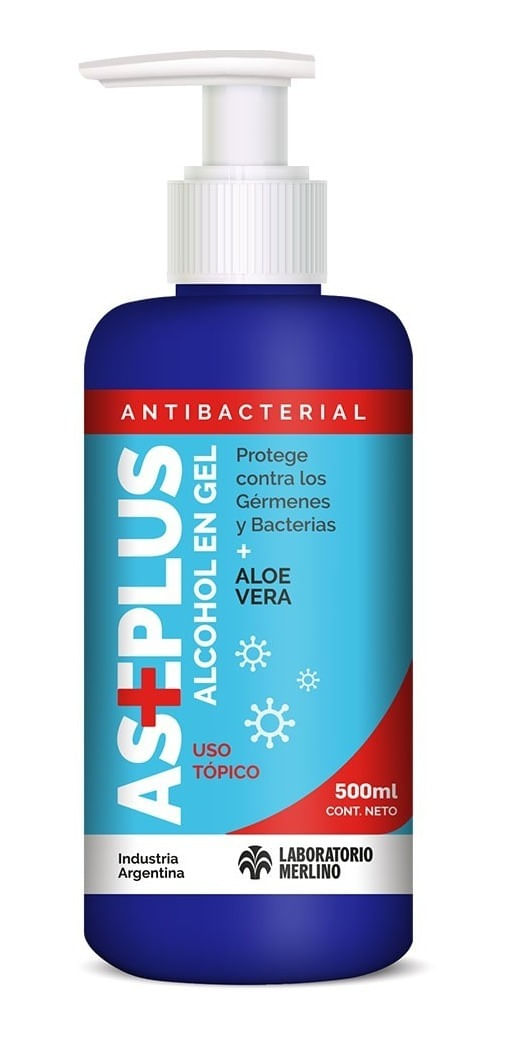 Aseplus Alcohol En Gel Con Aloe Vera Con Bomba X 500ml