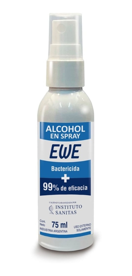 Ewe Alcohol Al 70%  Bactericida En Spray 75 Ml