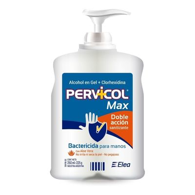 Pervicol-Max-Alcohol-En-Gel-Clorhexidina-Con-Aloe-Vera-250ml-en-FarmaPlus