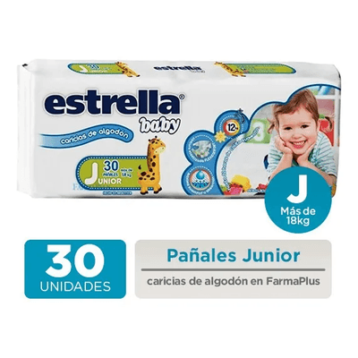 Estrella-Baby-Caricias-De-Algodon-Junior-X-30-Pañales---18kg-en-Pedidosfarma