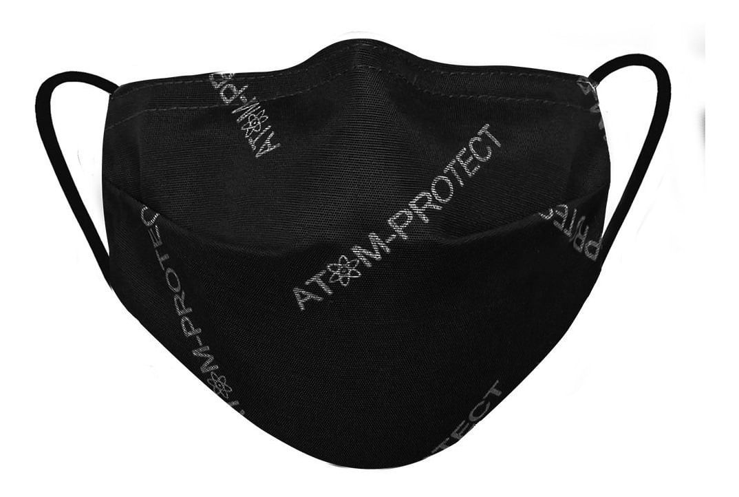 Atom Protect Barbijo Social Tapaboca Conicet Negro Original