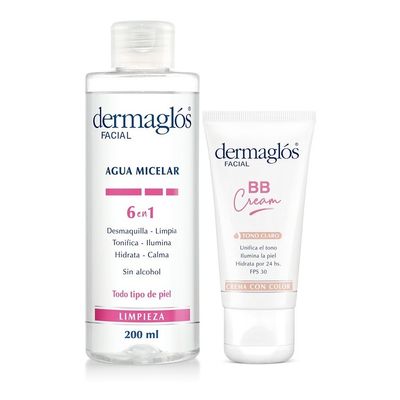 Dermaglos-Agua-Micelar-200-Ml---Bb-Cream-Tono-Claro-en-FarmaPlus