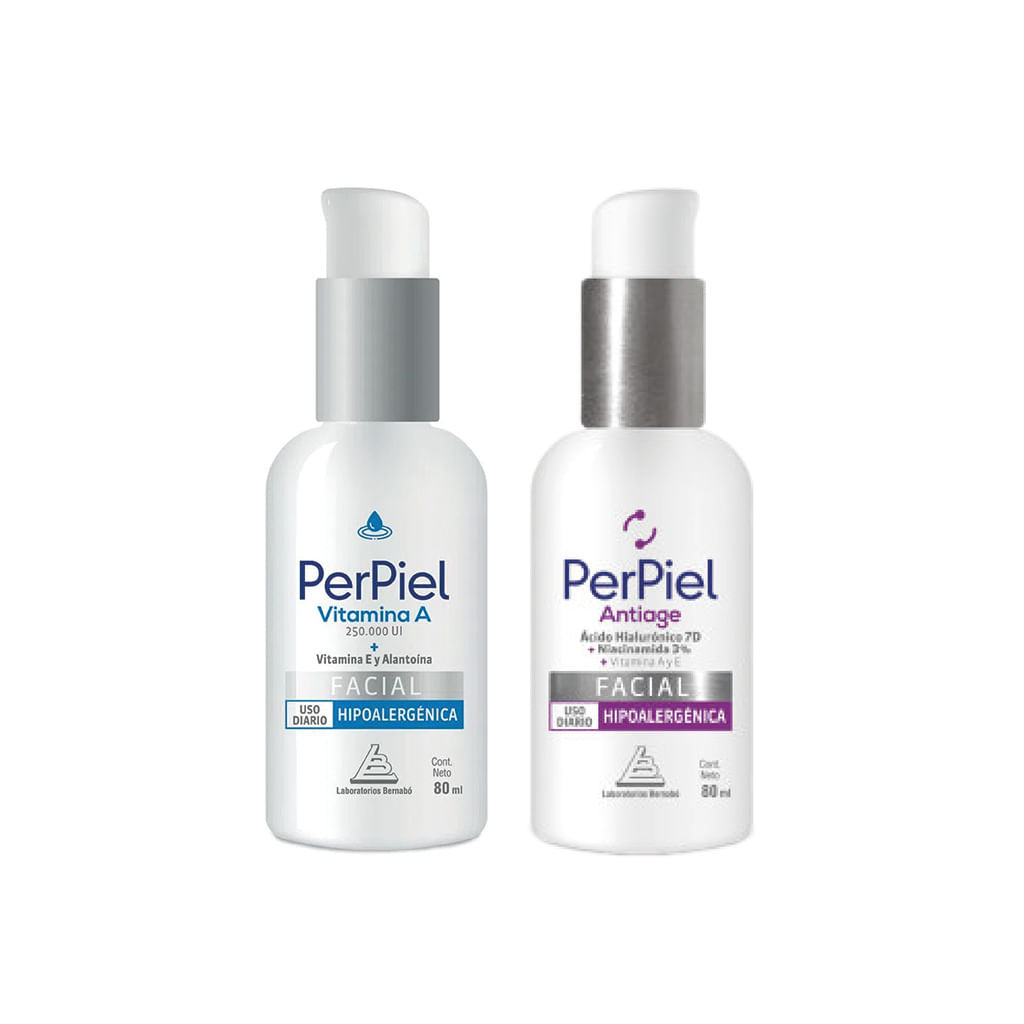 Emulsión Facial Hidratante Perpiel con Vitamina A 80ml