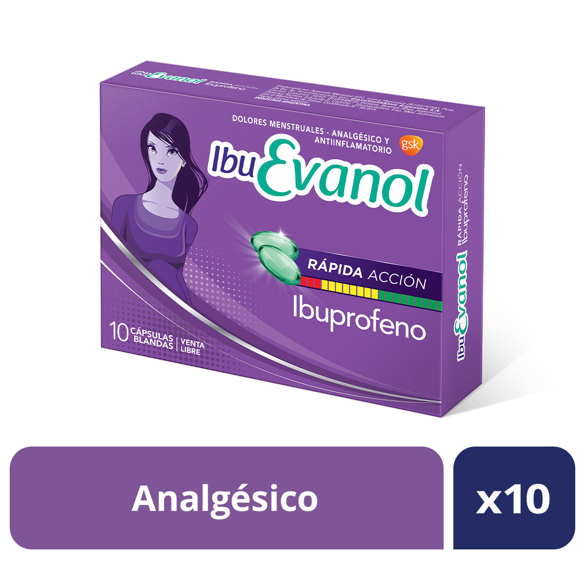 Ibuevanol Rapida Accion Capsulas Blandas x20