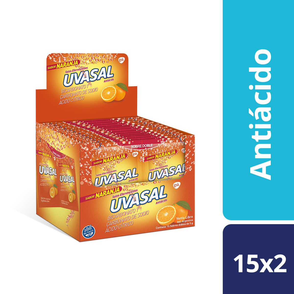 Uvasal Naranja x30 sobres