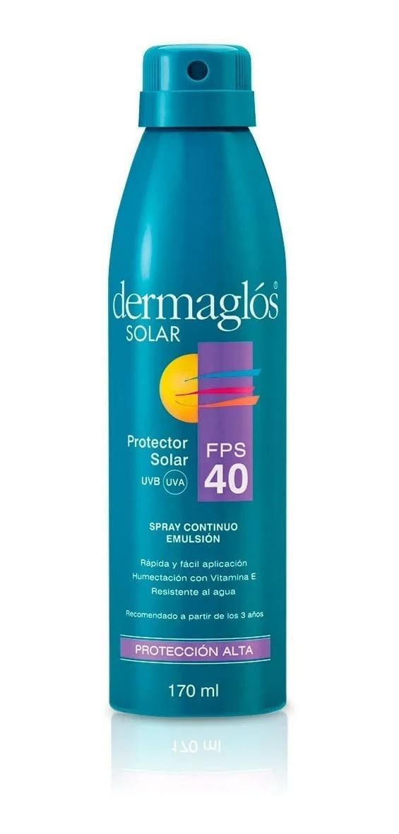 Protector Solar FPS40 Spray Continuo Dermaglós 170ml