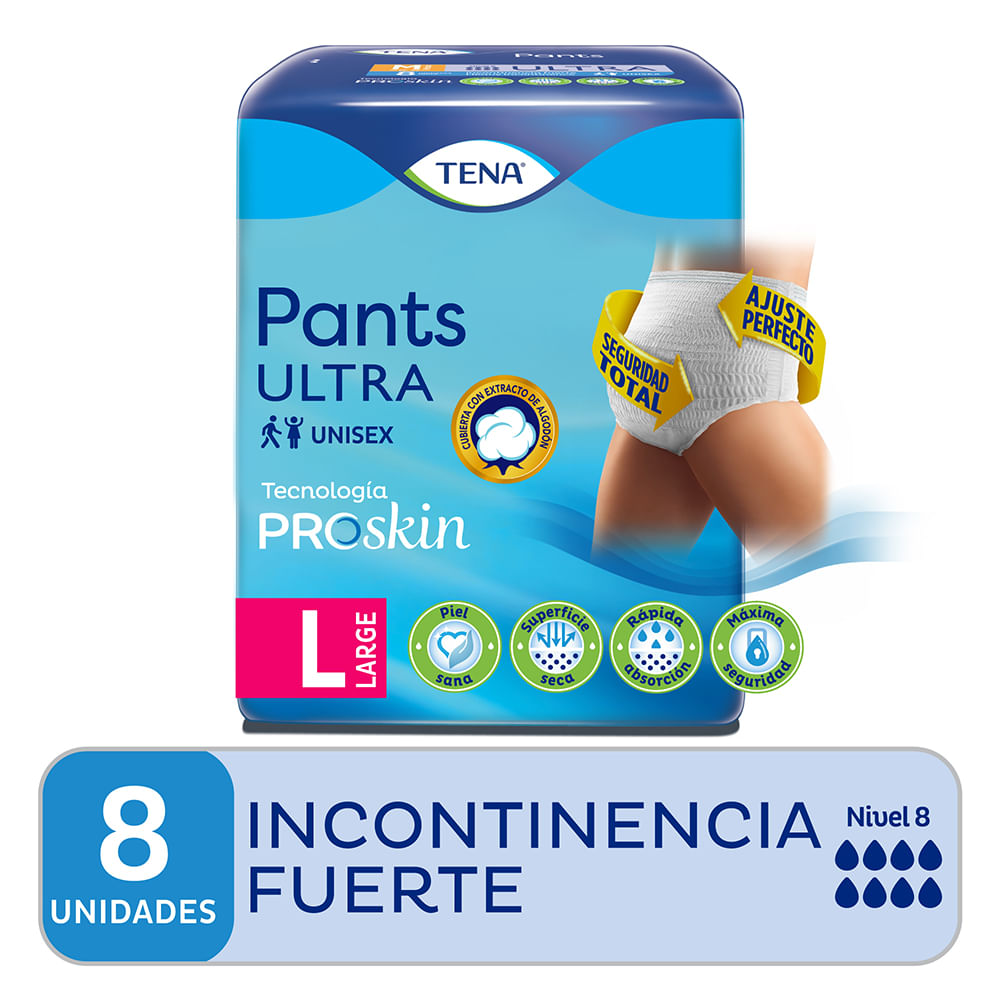 Ropa Interior TENA Pants ultra talle L x 8 unidades