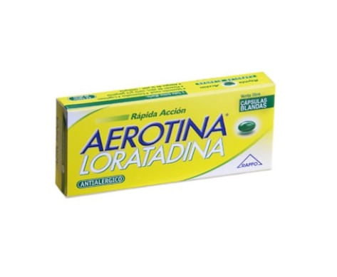 Aerotina Rápida Acción Loratadina x7 cápsulas blandas