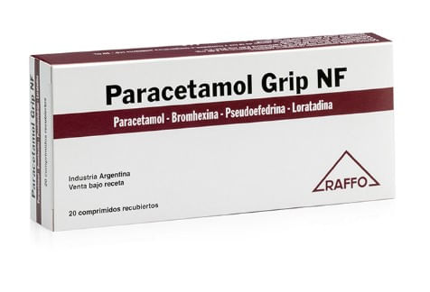 Paracetamol Grip NF x20 comprimidos recubiertos