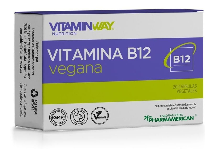 Vitamin Way Vitamina B12 Vegana Concentrada x 20 Caps