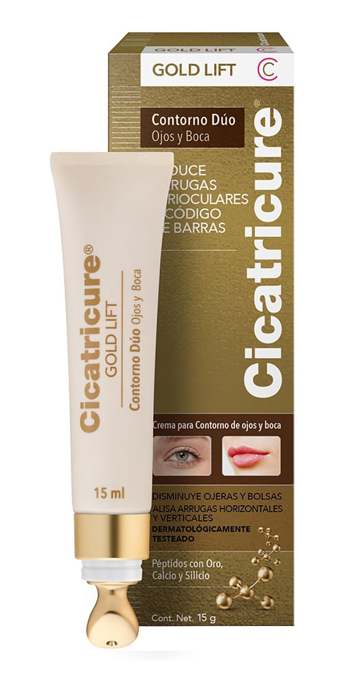 Contorno Dúo Ojos y Boca Cicatricure Gold Lift Antiarrugas 15g