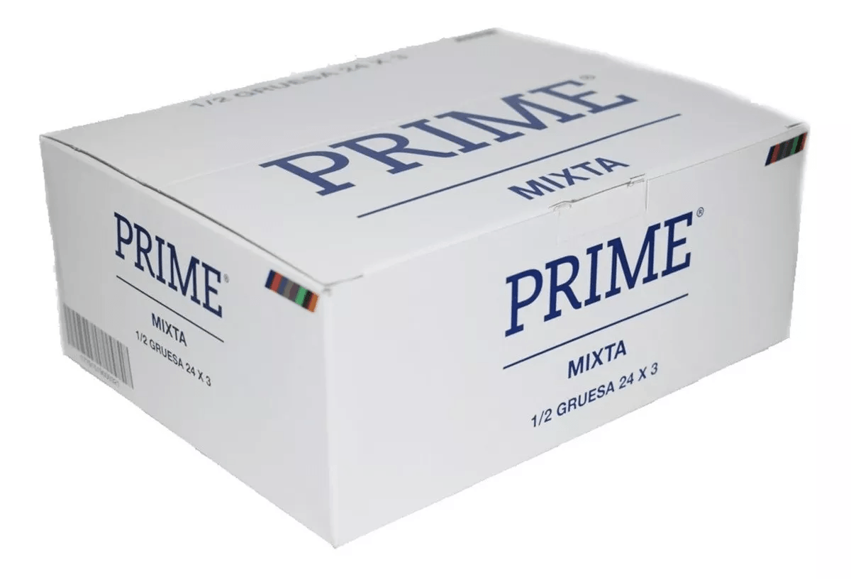 Prime Preservativos Surtidos Mixta 24 Cajitas X 3 (72 U)