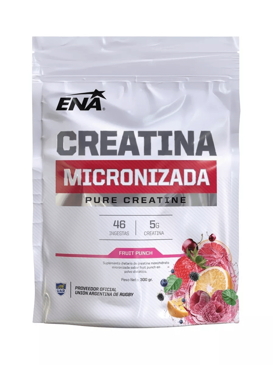 Ena Sport Creatina Micronizada 300g Polvo Doypack Fruit Punch