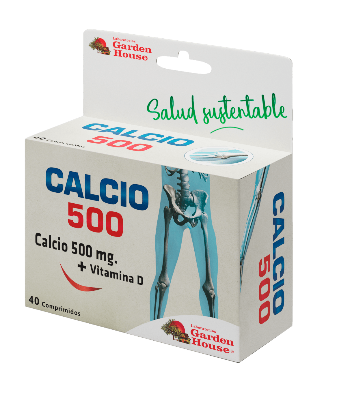 Calcio 500 Garden House Suplemento Óseo x 40 Comp