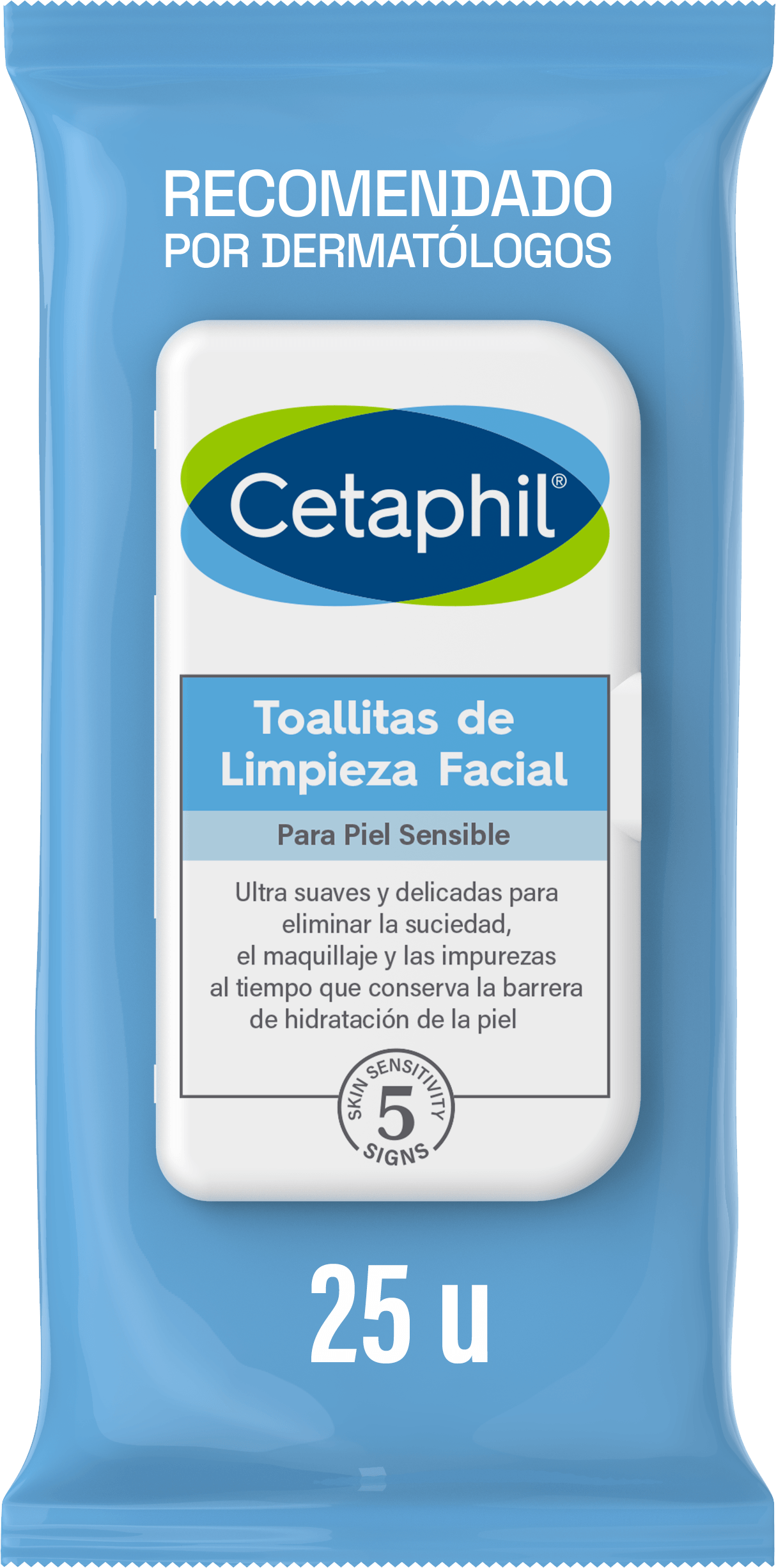 Toallitas Desmaquillantes Cetaphil Limpieza Facial 25 Unid