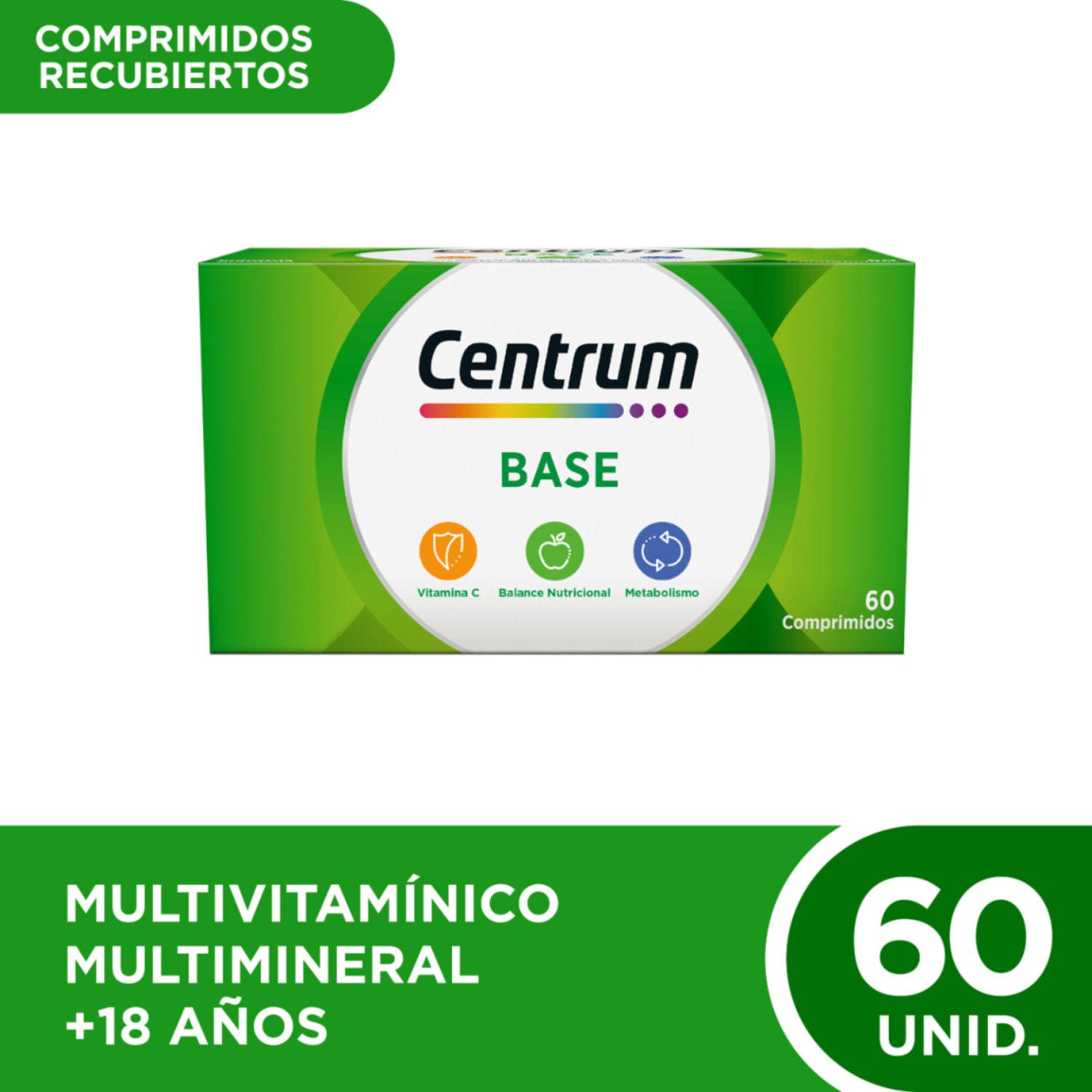 Centrum Base Multivitamínico Multimineral x 60 Comp