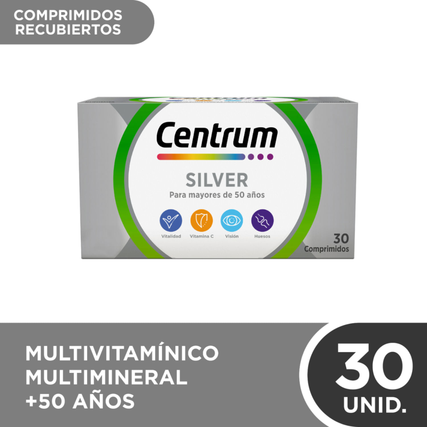 Centrum Silver Multivit para Mayores de 50 x 30 Comp