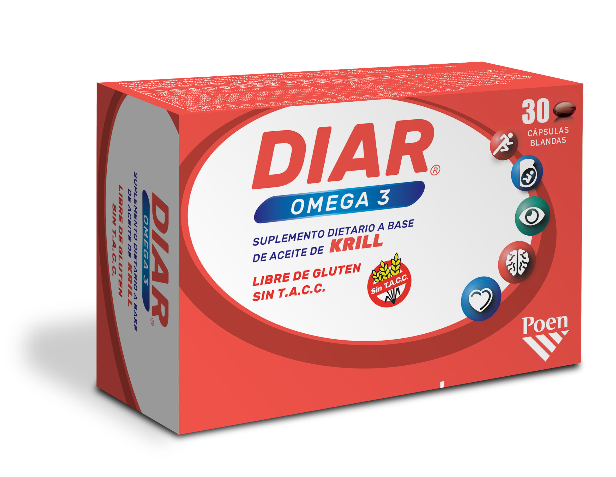 Diar Omega 3 Aceite de Krill Puro x 30 Cápsulas