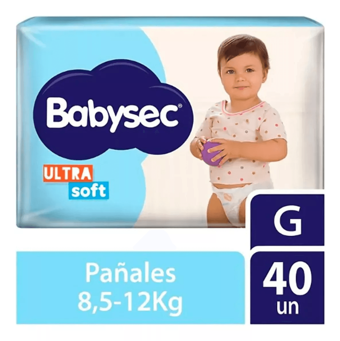 Babysec Pañales Descartables Ultra Soft Grande 40 Unidades