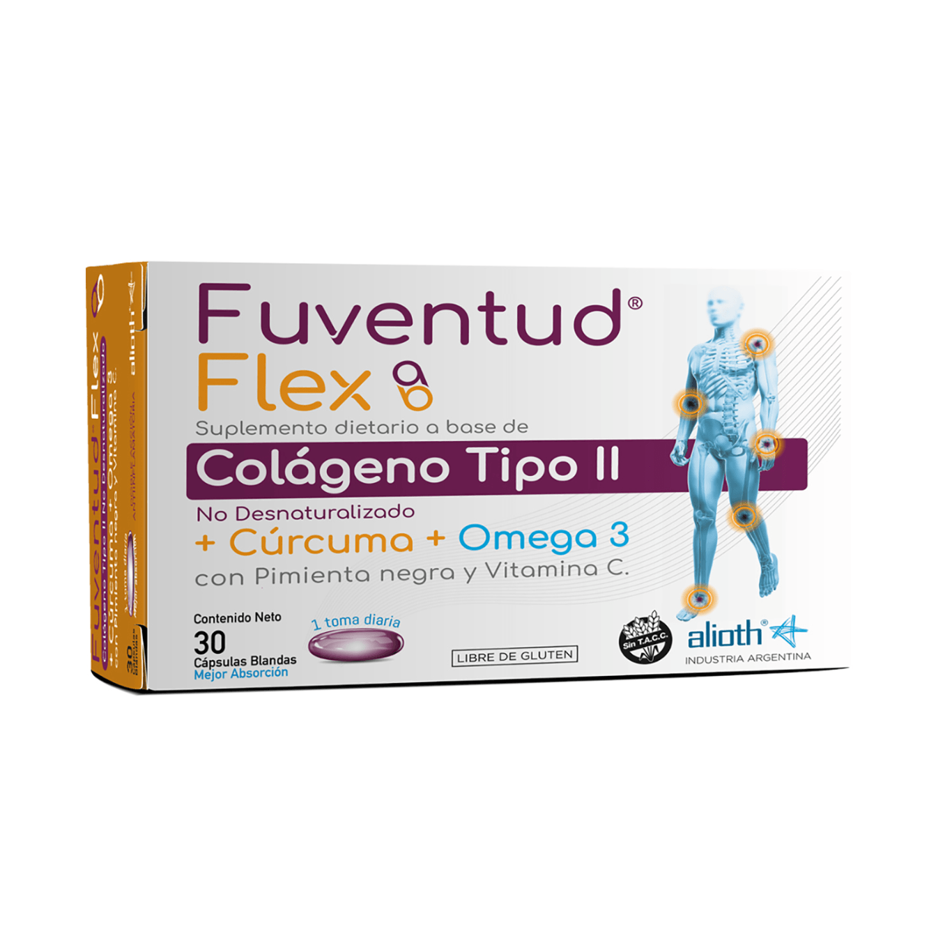 Juventud Flex Colágeno Tipo II x 30 Cápsulas