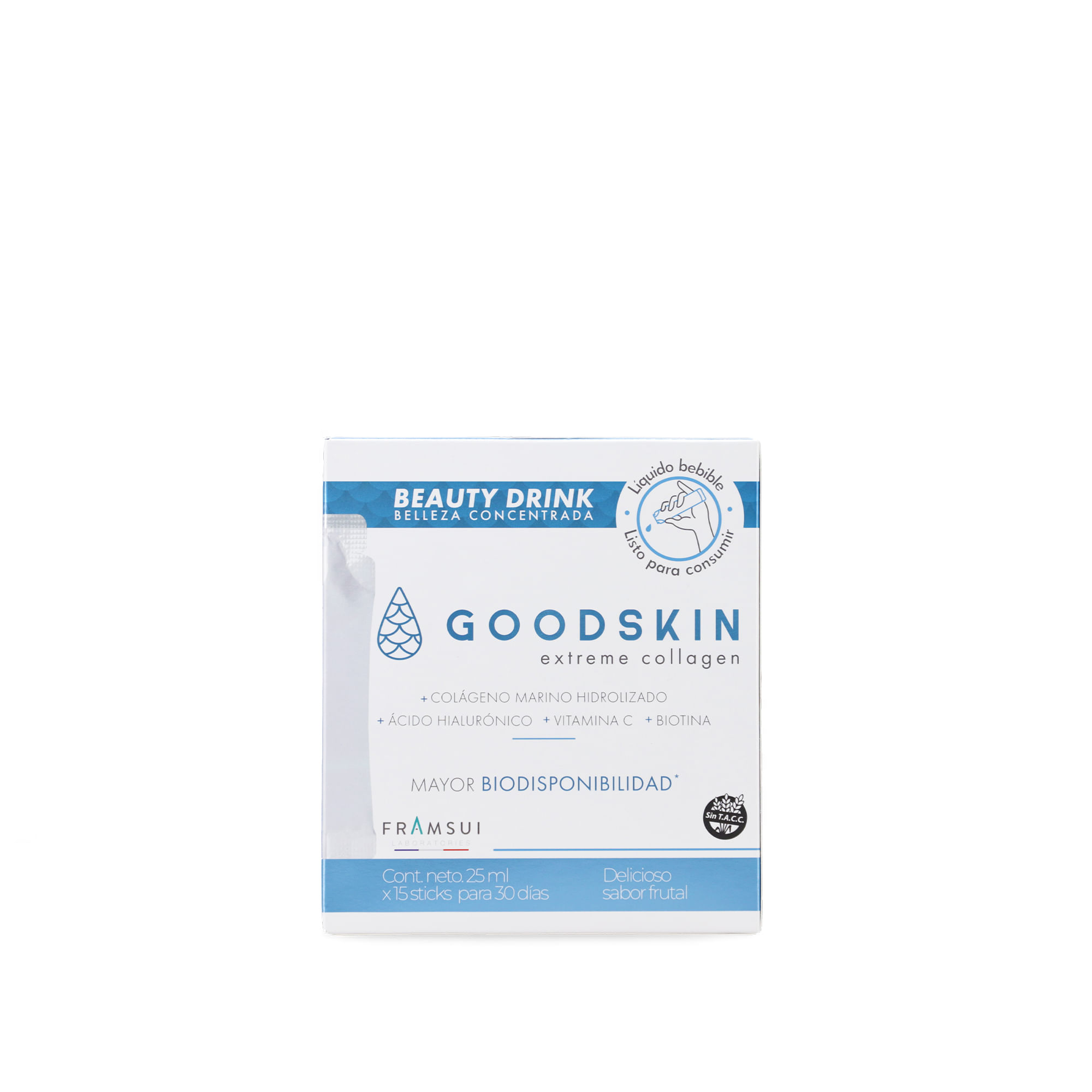 Goodskin Colágeno Marino Hialurónico x 15 Sticks