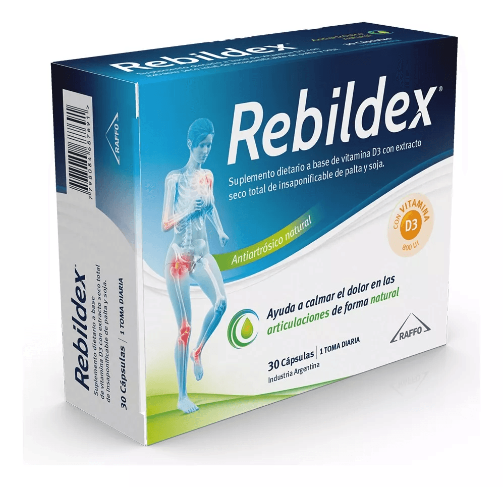 Rebildex Antiartrosico Palta Soja Vitamina D3 x 30 Caps