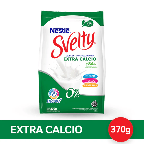 Nestlé Svelty Extra Calcio Leche Polvo Softpack 370g